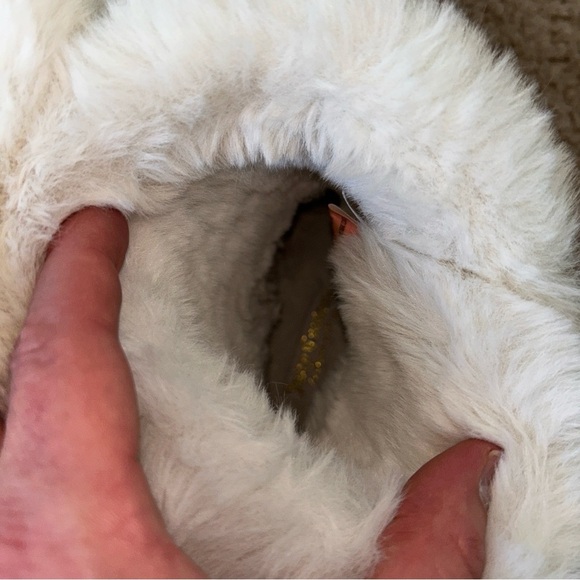 Juicy Couture Cognac Tan King Flat Heel Faux Fur Trim Winter Boots Size 8 - Picture 11 of 14